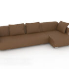 Brown Home Multi-seaters Sofa