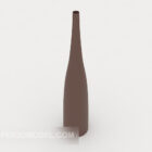 Braune minimalistische Vase