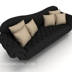 Brown Premium Multiplayer Sofa 3d model