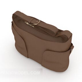 Brown Shoulder Bag 3d model