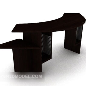 茶色の木製スモールシフト3Dモデル
