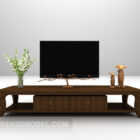 Elegant Brown Wooden Tv Cabinet