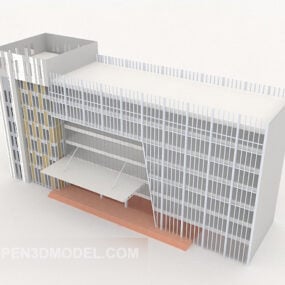 市立病院の建物3Dモデル