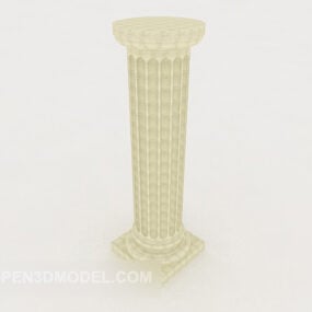 Modello 3d del pilastro di pietra da costruzione