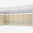 Bus station waiting hall 3d model