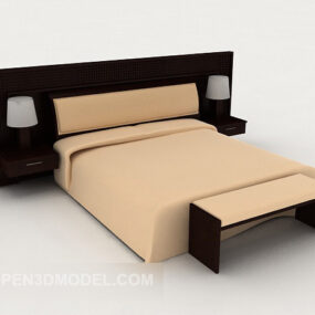 Business Double Bed 3d-modell