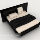 Бізнес простий чорний двоспальне ліжко