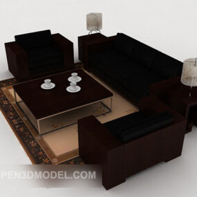 Business Simple Sofa Sets 3d model