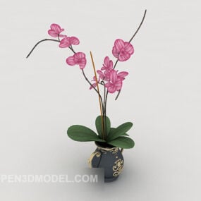 Butterfly Potted Plant 3d model