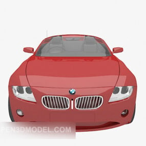 Model 3D samochodu pomalowanego na czerwono