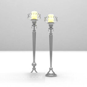 Dos candelabros decorativos modelo 3d.