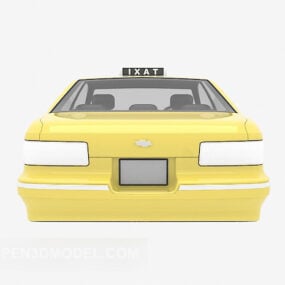 Taksówka samochodowa malowana na żółto Model 3D
