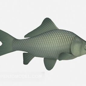 Fish On Stand Figurine Decoration 3d model