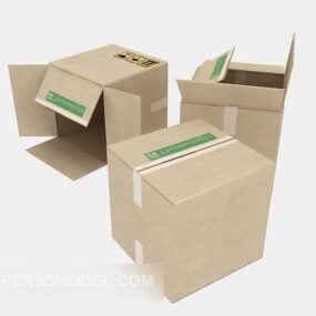 Ash Wood Crate 3d model