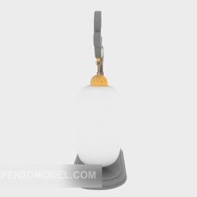 Modelo 3d de móveis de lâmpadas de escultura