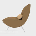 Casual Brown Single Sofa