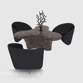 Casual Fashion Table Chairs 3d model