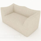 Casual Grey Simple Double Sofa