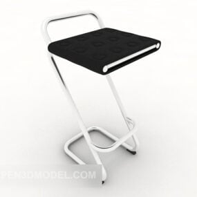 Chaise de tabouret haut décontractée modèle 3D