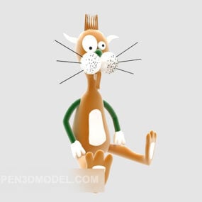 बिल्ली चरित्र 3डी मॉडल