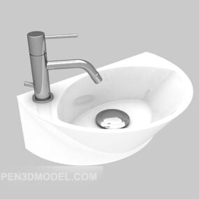 Keramisk lille håndvask 3d model