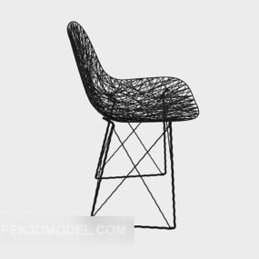 Chair Furniture Iron Legs 3d model