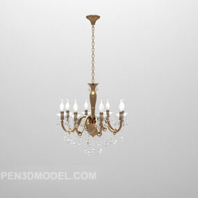 Model Chandelier Ruangan Klasik 3d