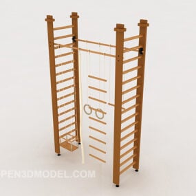 Barnskapande möbler Trä 3d-modell
