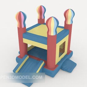 Modelo 3d deslizante de casa de juguete para niños
