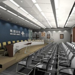 Bürohalle-Duplexraum mit moderner Treppe 3D-Modell