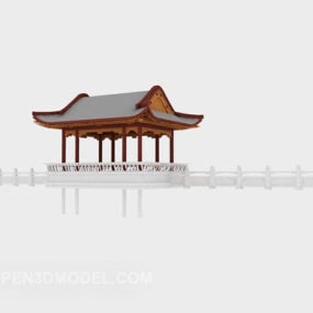 Modelo 3D exterior do pavilhão chinês