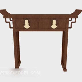 Chinese Qing Dynasty Table Wooden 3d model