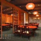 Kinesiska restaurangmöbler interiör
