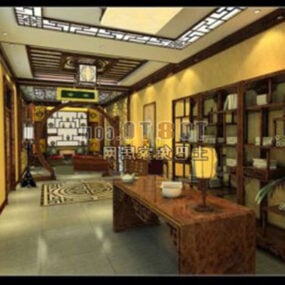 Chinese Vintage Small Showroom 3d model