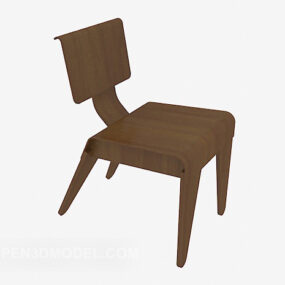 Chinese Back-to-back Low Chair 3d model