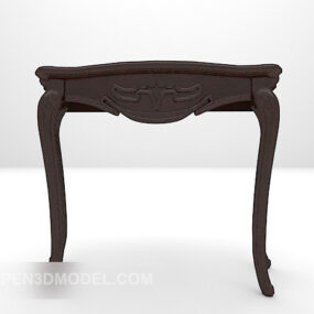 Chinese Entrance Table Black Wood 3d model