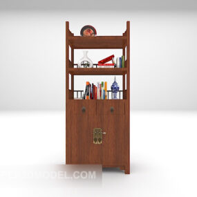 Chinese Bookcase Furniture 3d model