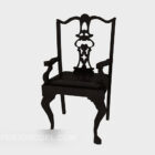 Chińskie rzeźbione krzesło domowe