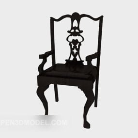 Chinese Carved Home Chair 3d model