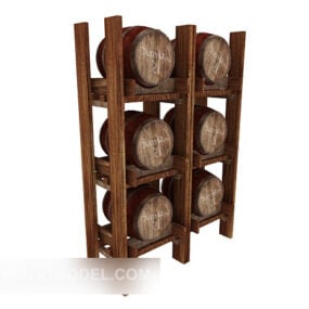Chinese Classical Display Shelf 3d model