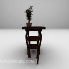 中国の暗い木製のコーヒーテーブル