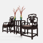 Chinese Front Wooden Armchair