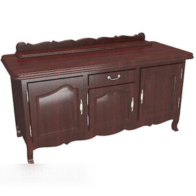 Chinese Furniture Side Cabinet Wooden 3d model
