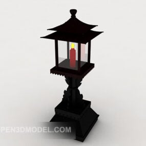 Klasyczna chińska lampa ogrodowa Model 3D