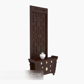 Chinese Hall Cabinet, Screen 3d model