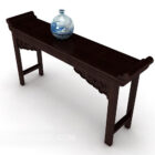 Chinese Console Table With Vase
