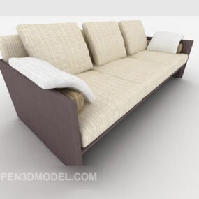 Chinese Home Multi-person Sofa 3d model