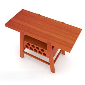 Bordo in legno massello per la casa cinese Alcuni mobili modello 3d