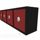 Chinese home style locker 3d model