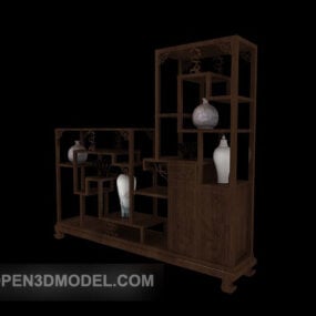 中国物品展示柜3d模型